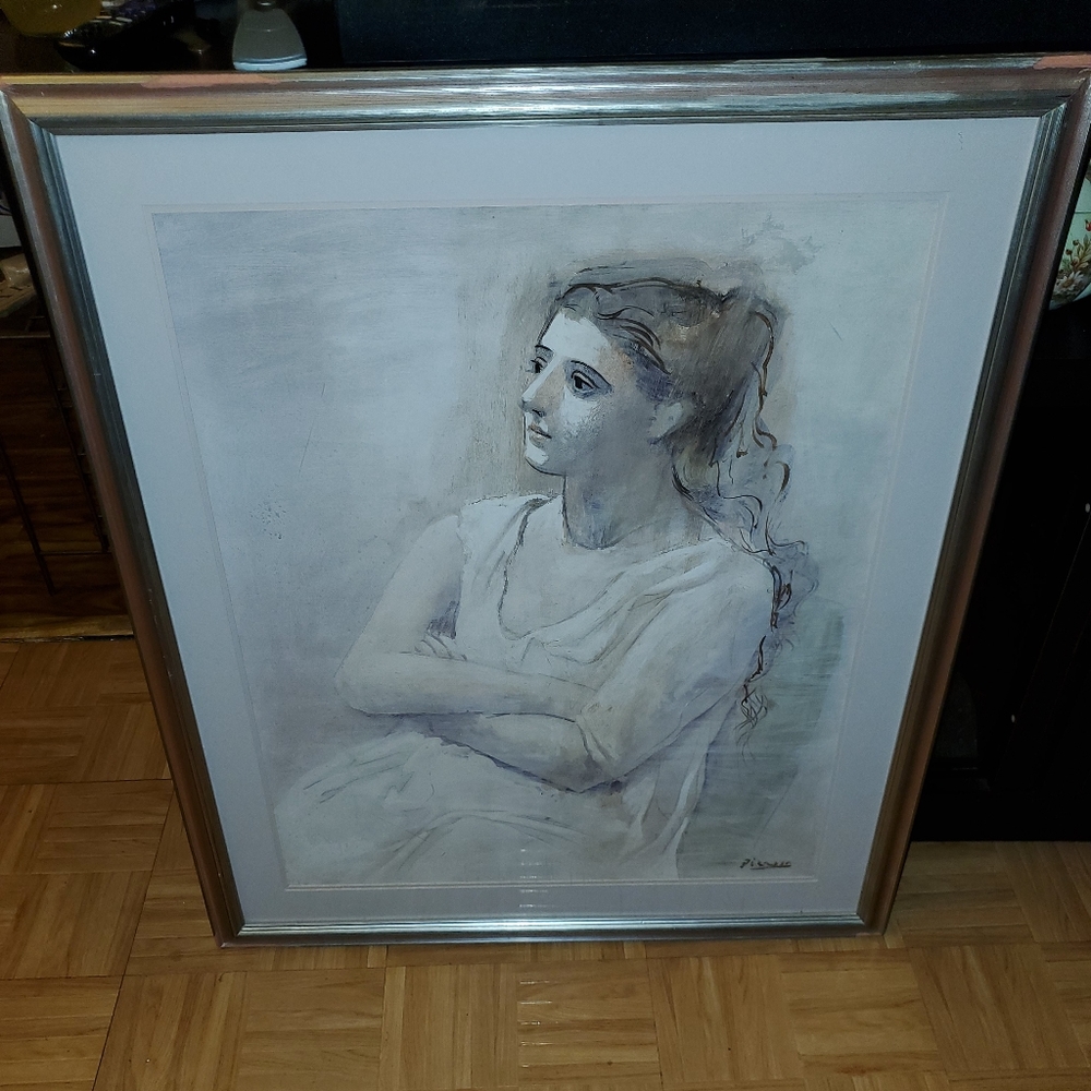 Pablo Picasso Lithograph Woman in White